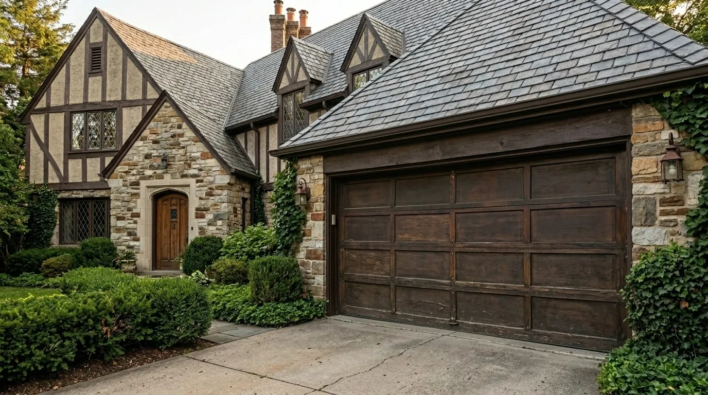 Garage door detail illustrating what to know before you replace a garage door in minneapolis