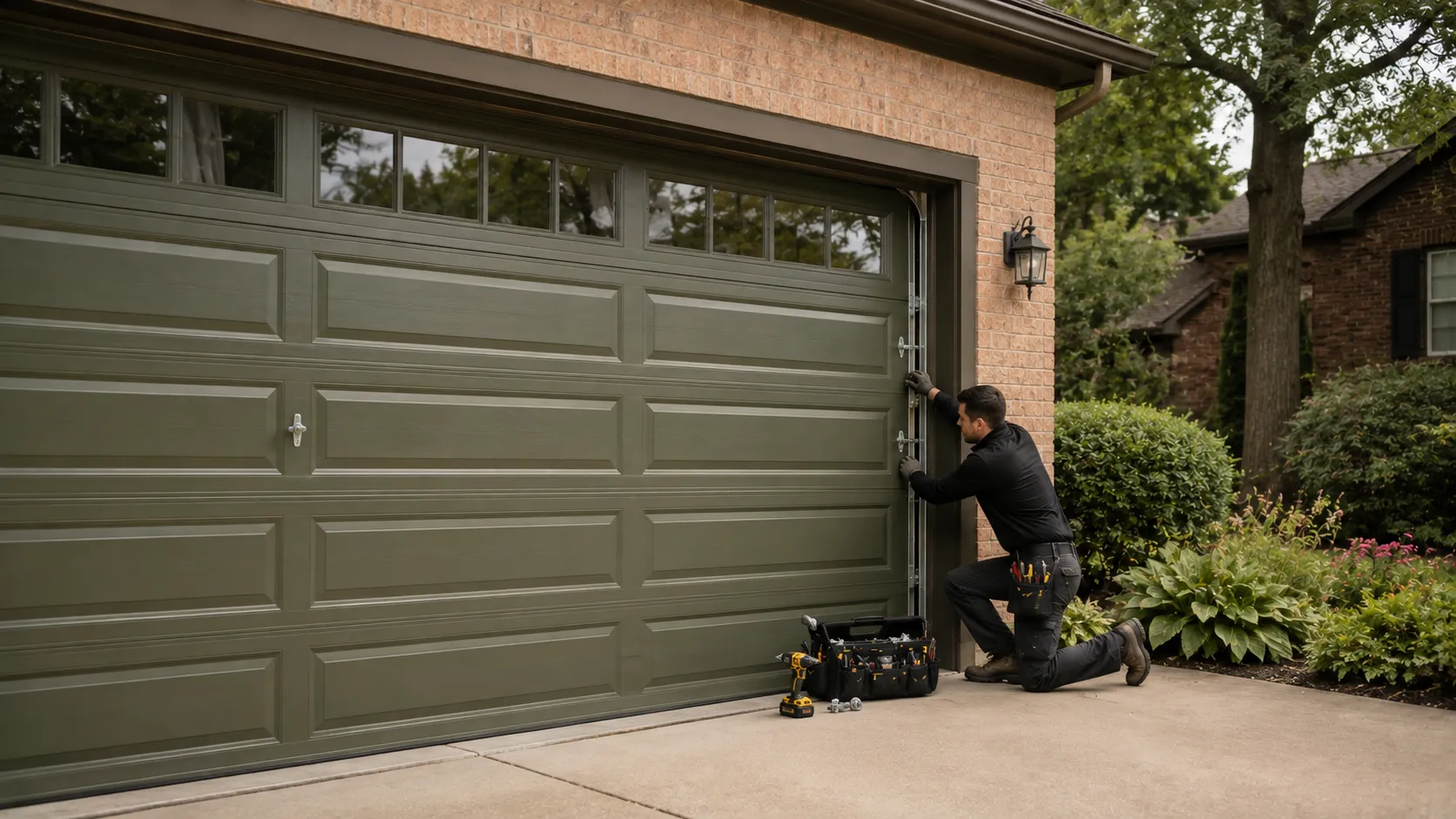 Garage door work on a home in Minneapolis