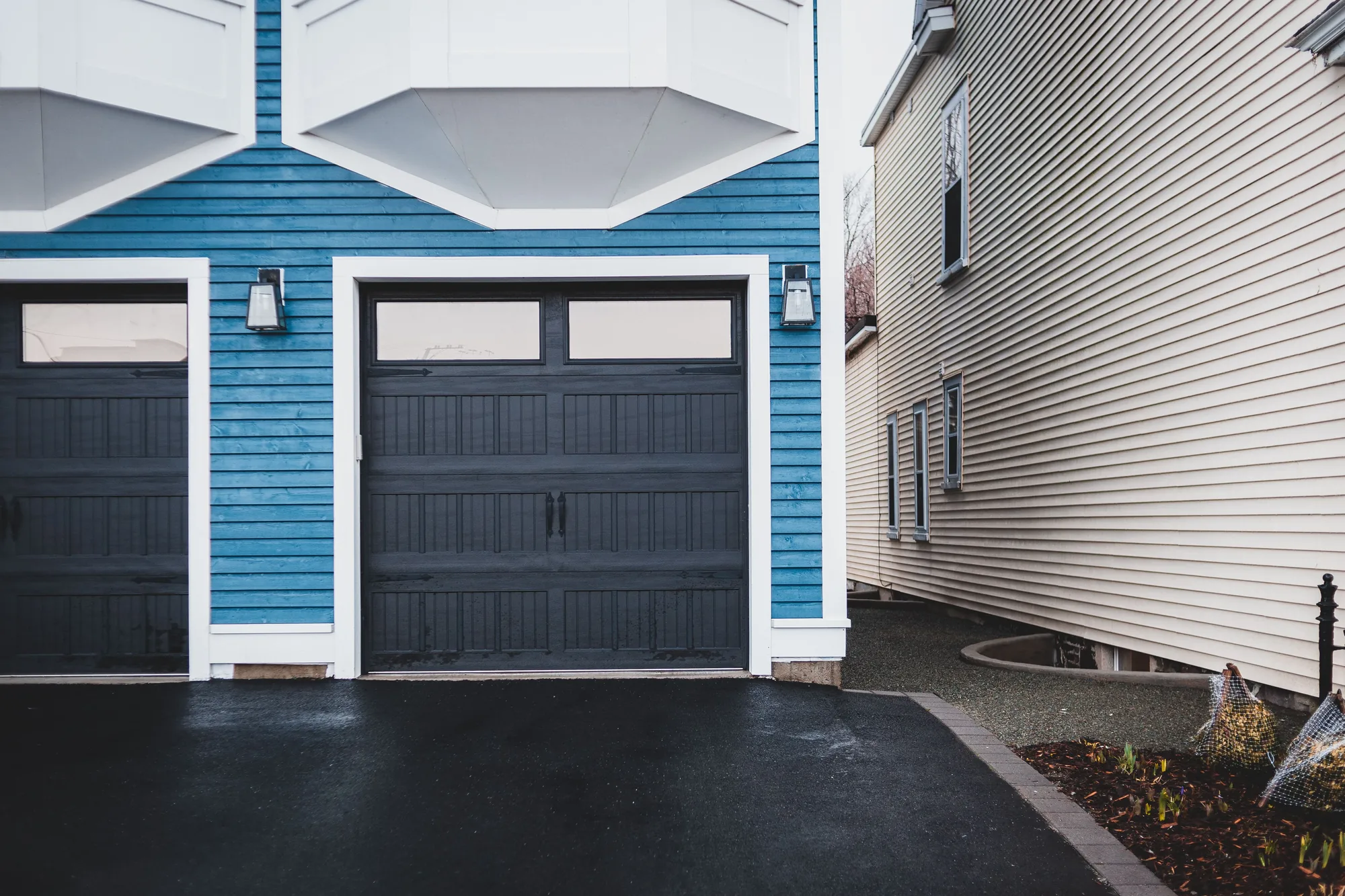 Residential garage door in St. Louis Park